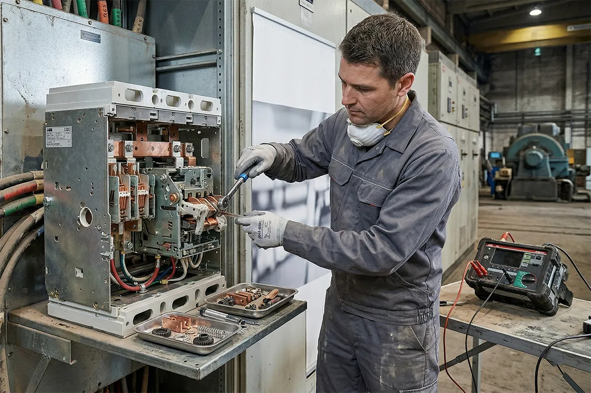 ремонт автоматического выключателя ABB